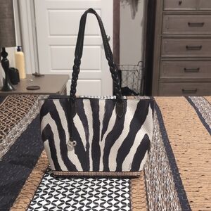 Zebra Print Tote Bag